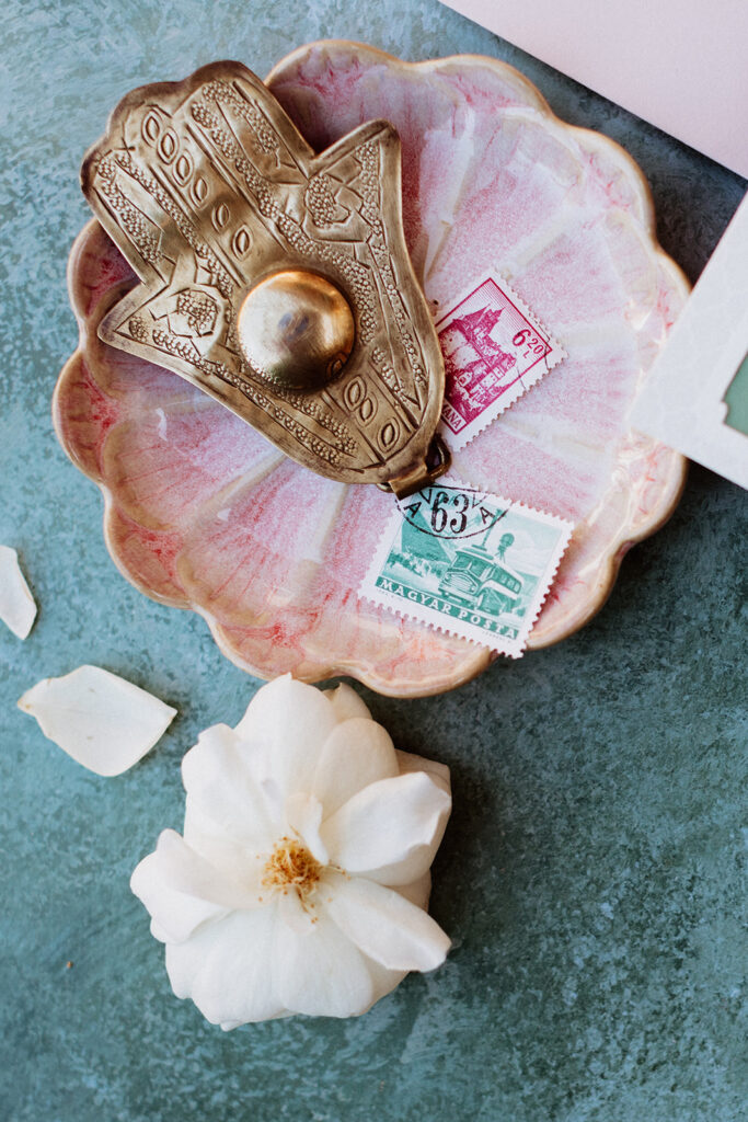 Moroccan ornament and stamps